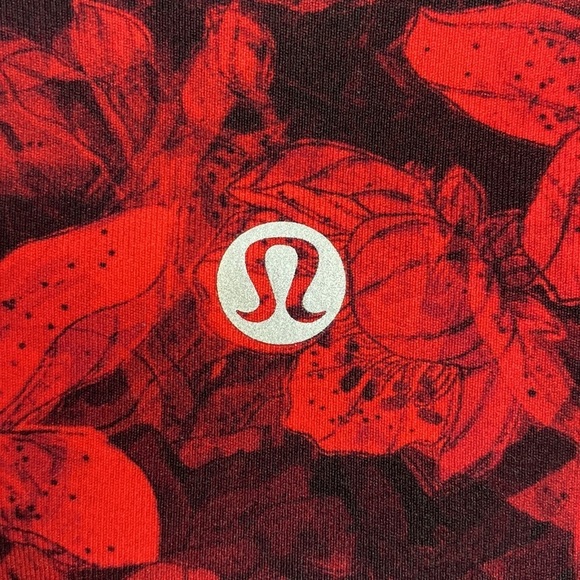 Lululemon Wunder Under Hi-Rise 7/8 Tight 25" Carminetrue Red Black- Size 4 - Picture 12 of 13